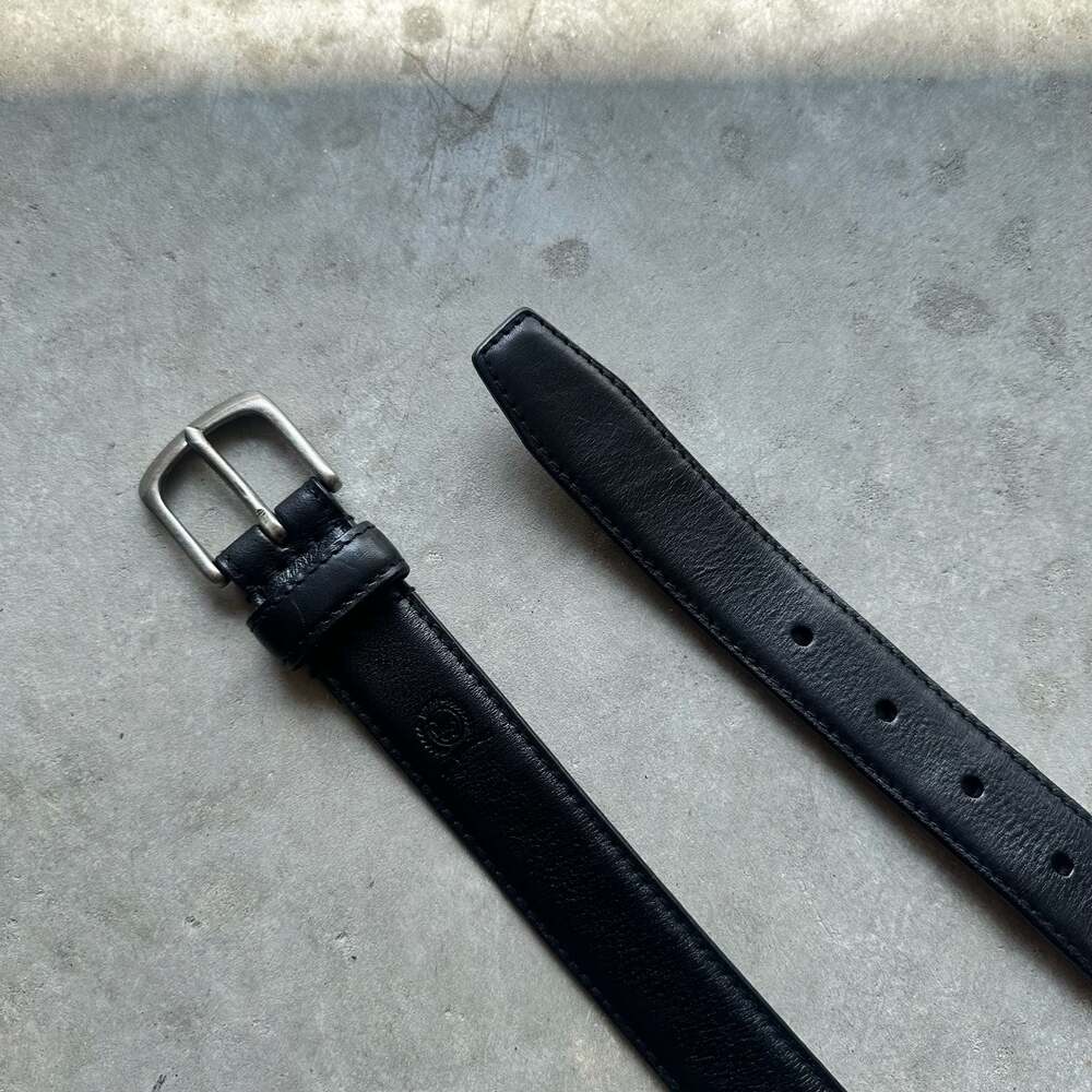 Tommy Hilfiger Men's Black Genuine Leather Dress Belt
